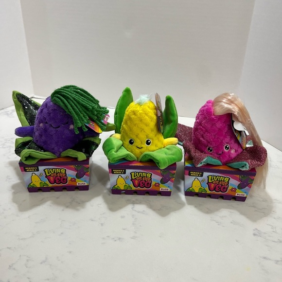 Russ Purple and Yellow Stuffed Animal Collection - Picture 1 of 16